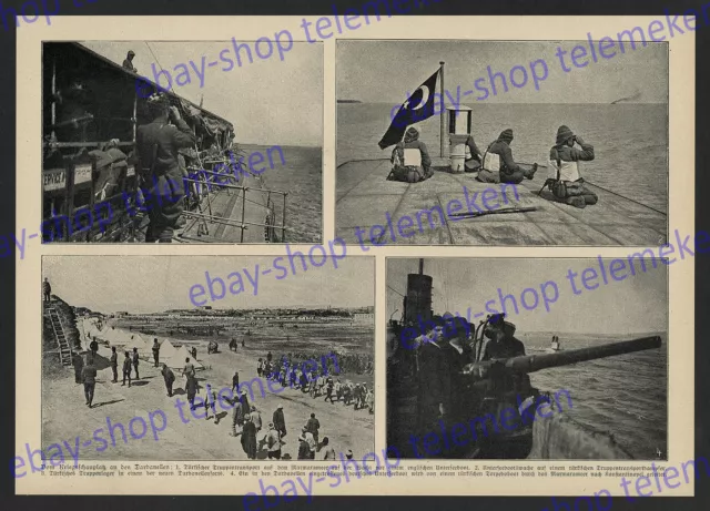 dt. U-Boot Kaiserliche Marine Dardanellen Türkei Osmanen Gallipoli Dschihad 1915