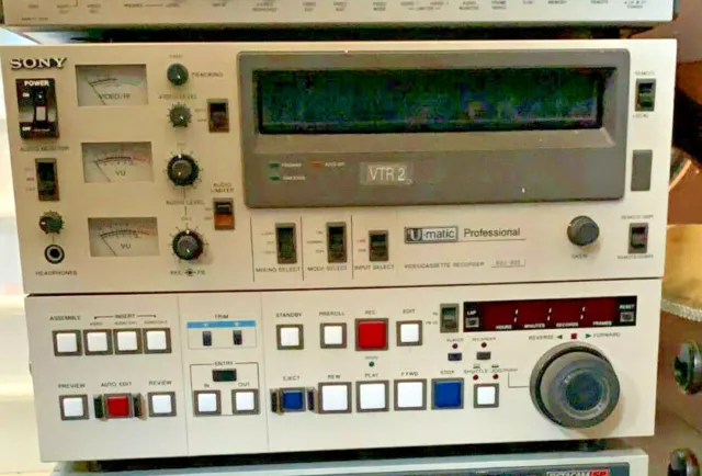 Sony U Matic Professional Vtr2 Registratore A Cassette Anni 70.