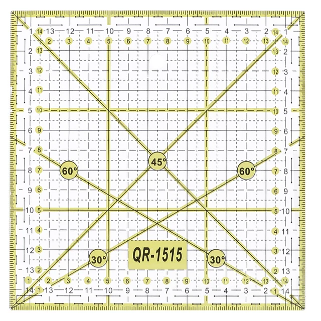 6 Gabarits Acryliques Pour Patchwork – Carrés De 25 à 150 Mm, Antidérapants, Réutilisables – Idéal Pour Le Quilting DIY