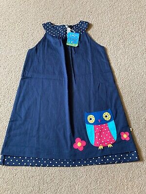 Frugi 4-5 Years Owl Reversible Dress