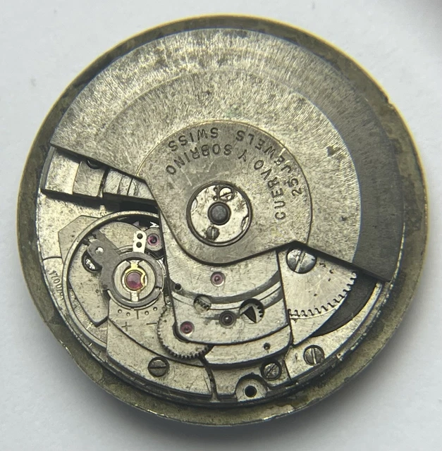 Mouvement Montre R25 Incomplet - Pour Pièces Ou Restauration