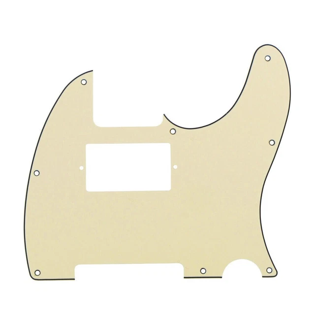 NEW PICKGUARD TELECASTER Humbucker - cream - 3 ply- guitare TELE