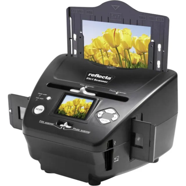 Reflecta 3in1 Scanner Diascanner, Fotoscanner, Negativscanner 1800 dpi  Digit...