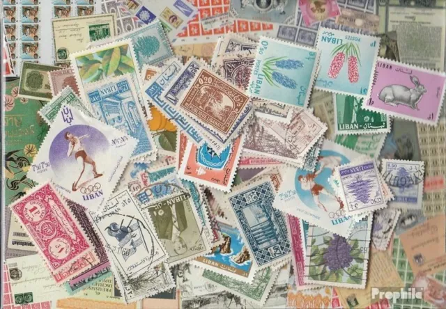 Briefmarken Libanon 200 verschiedene Marken