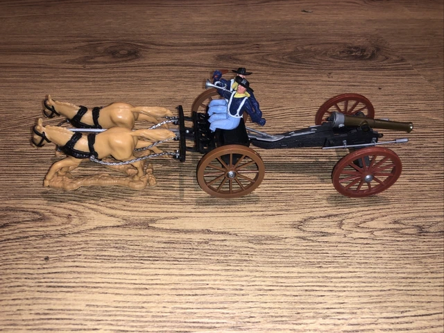 Lot Figurines PLASTY Timpo Guerre De Sécession - Artillerie + Sudistes - 1/32