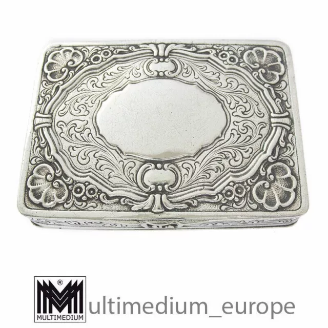 Jugendstil Silber Schnupftabak Dose Tabatiere wohl um 1900 snuff box