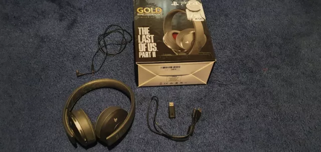 PS4 GOLD WIRELESS Headset The Last Of Us Part 2 Ltd Edition boxed