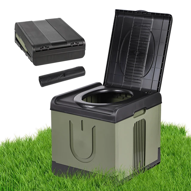 CAMPINGTOILETTE 70L MIT Deckel Faltbar Wohnwagen klappbare Campingklo