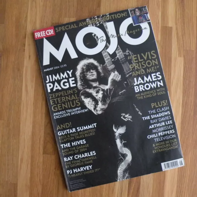 MOJO Magazine #129 Aug 2004 Jimmy Page + the Hives + Ray Charles + James Brown