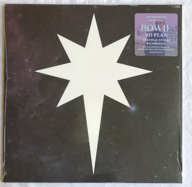 David Bowie -No Plan- Rare European Clear Vinyl Etched 12” Record Store Day RSD