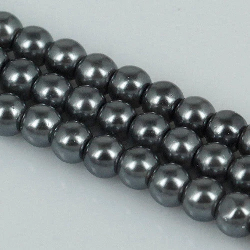 100pcs lot round shaped 4mm lacquered glass spacer beads EF1119
