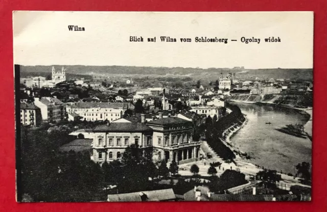 AK WILNA in Litauen 1918 Blick auf die Stadt vom Schlossberg  ( 96830