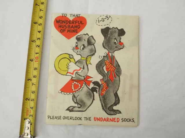 USED vintage 1950s/1960s BIRTHDAY HALLMARK FOLDOUT greeting card scrapbook