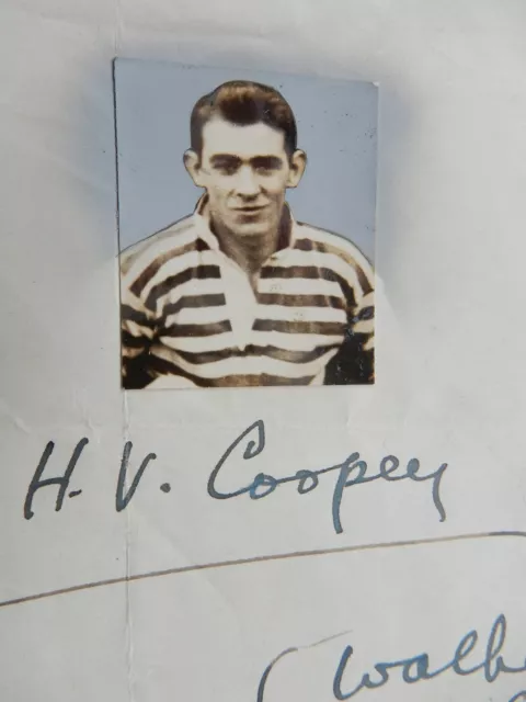 1930s ?  SPORT OTLEY RUGBY ?  PORTRAIT SMALL  30/40 mm  H V COOPER