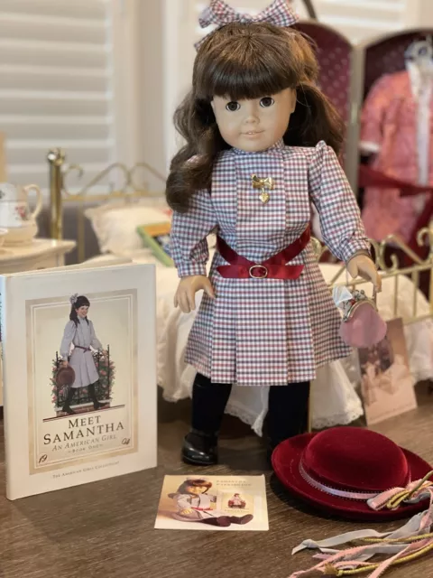 Retired Samantha American Girl Doll Complete Set (Pleasant Company, 1991)