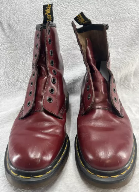 DR. MARTENS BOOTS made in england Cherry Red Oxblood s 8 eyelet