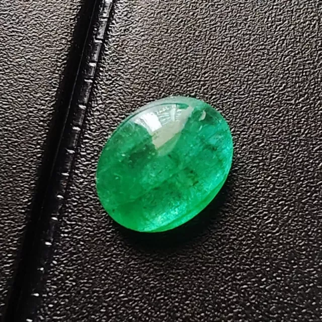 9.0 Ct Certified Natural Beautiful Cabochon Colombian Emerald Loose Gems Y-036