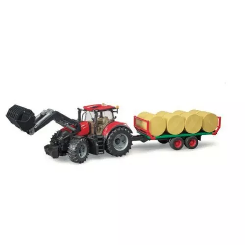 Mezzo agricolo Bruder Trattore Ih Optum 300Cvx con Rimorchio Caricabile 03198