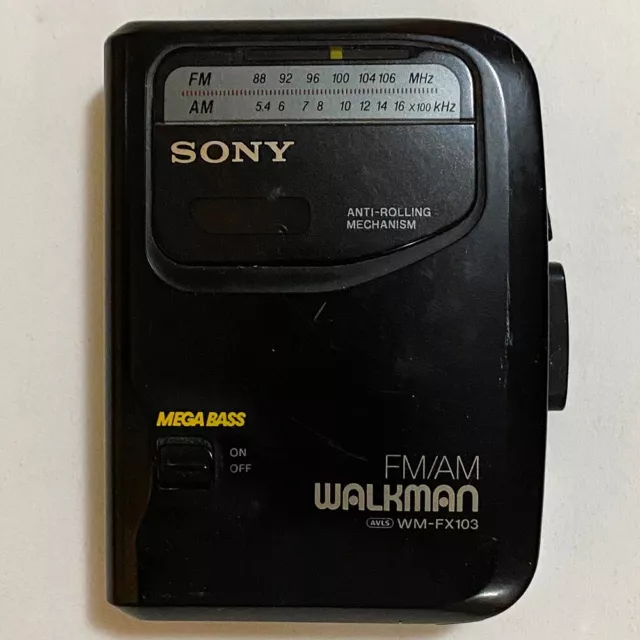 Sony Radio Cassette Player WM-FX103 FM/AM Walkman Vintage Retro 80s 90s