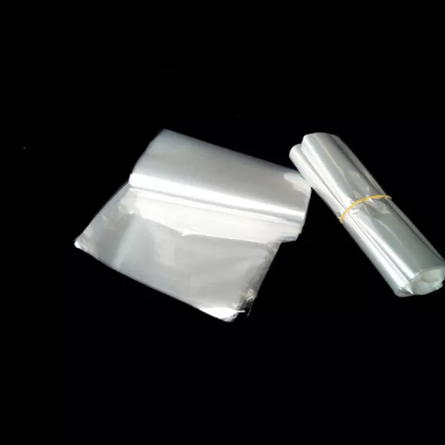 200 Pcs Heat Shrink Film Bag Clear Packing Bags Bottles