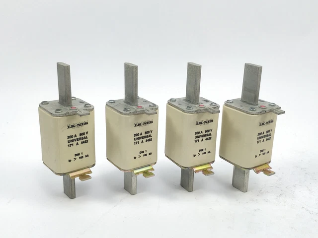 Lk / Bussmann 171A4422 Fusible 200A 500V Universel din 1 100kA 4Pcs