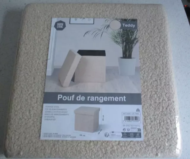 Maisons Du Monde Pouf Coffre De Rangement Urban Living Neuf