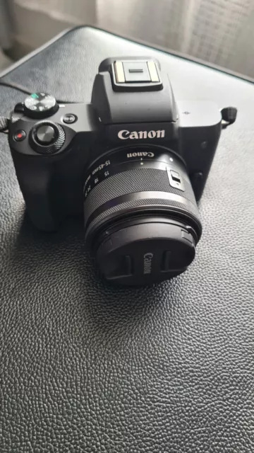 Canon EOS M50 Mirrorless Digital Camera with EF-M 15-45mm Lens Kit - Black