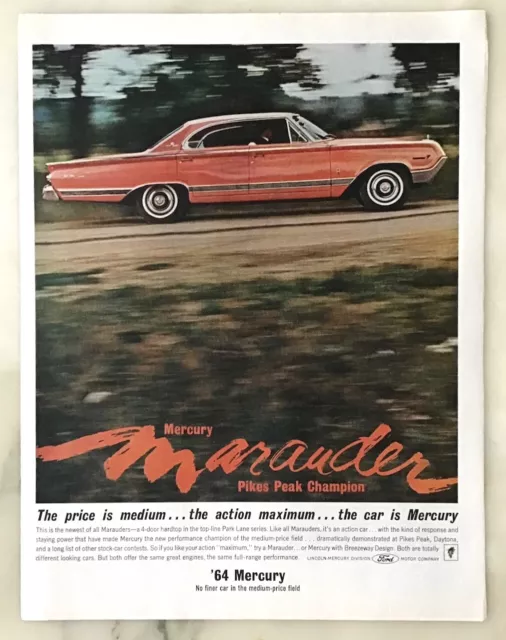 1963 magazine ad for Mercury - Marauder, Pikes Peak Champion