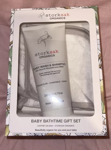 STORKSAK BABY BATHTIME GIFT SET Baby Bathtime Gift set Baby Shower Newborn Baby