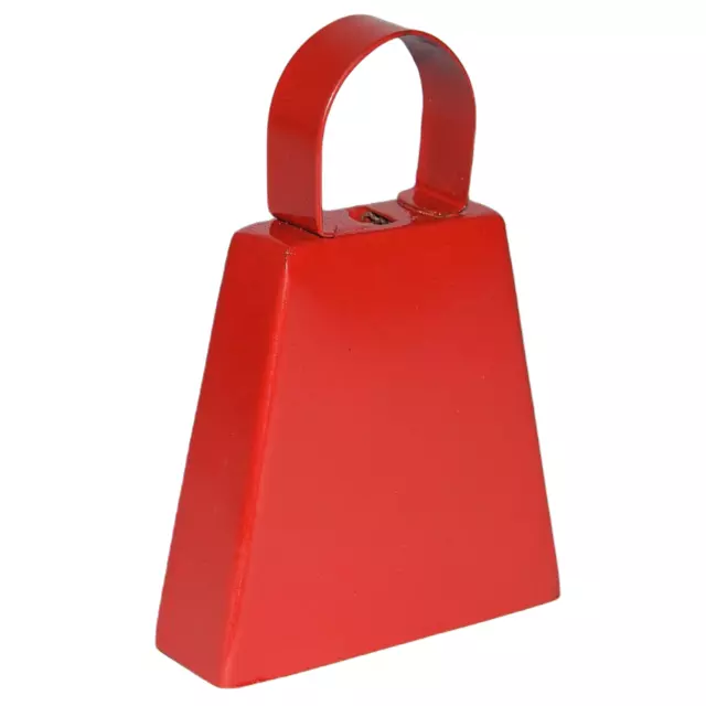 Cowbell Red Plain Post Box Cowbell .