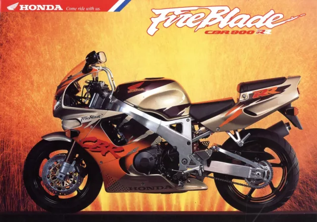 Honda CBR 900 RR Fireblade Prospekt 1993 11/93 D brochure prospectus catalogue