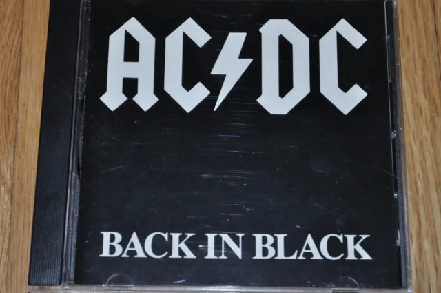 AC/DC Back In Black CD ATLANTIC hard rock 16018-2 early press NO UPC