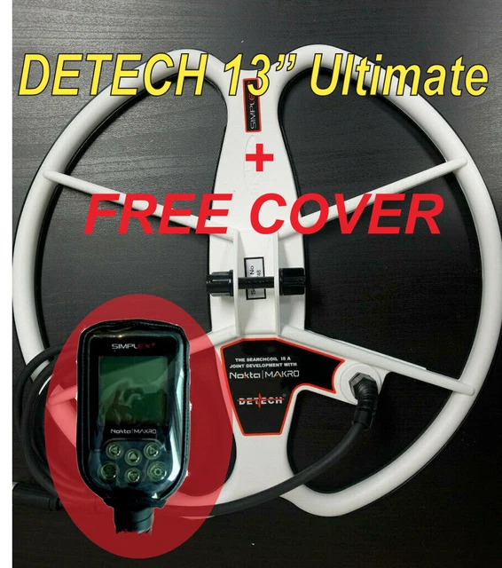 Bobine de recherche Detech 13" Ultimate pour détecteur de métaux Nokta...