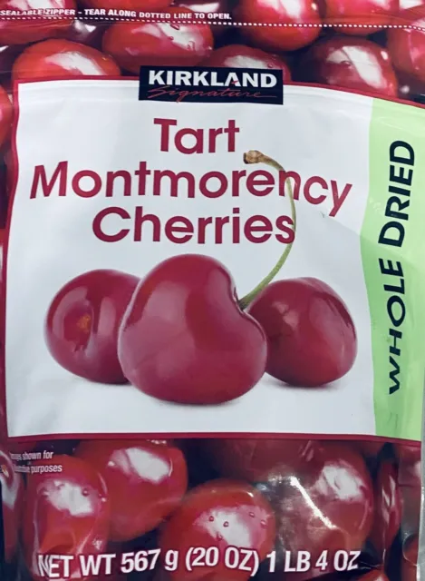 2x Kirkland Signature Whole Dried Tart Montmorency Cherries 20oz 2.5 Lbs  2 PACK 2