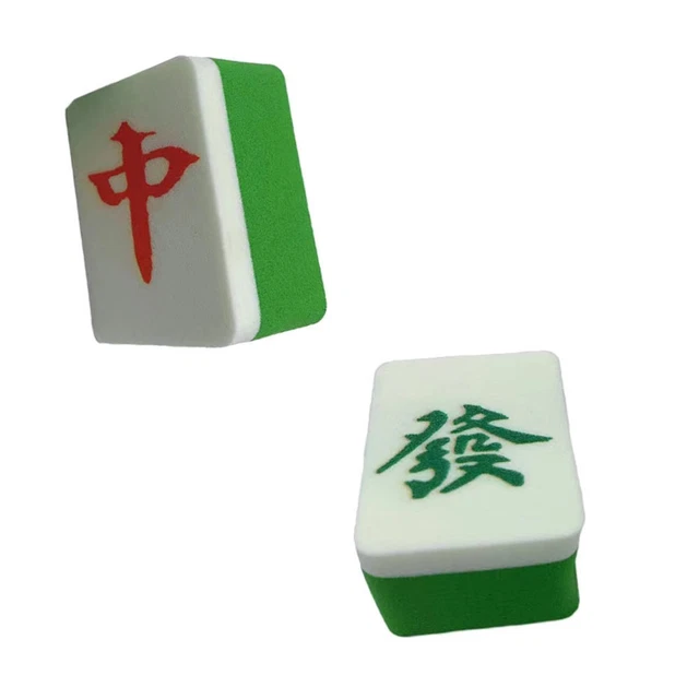 6 piezas Maquillaje en polvo Mahjong bocanadas esponja polvo bocanadas mujeres suministros de maquillaje