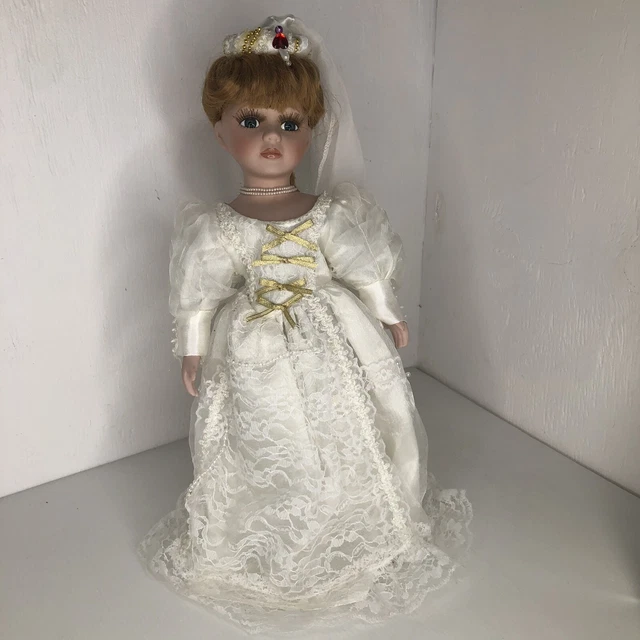 RAPUNZEL PORCELAIN BRIDE Doll DanDee Collectors Choice 15" tall mint