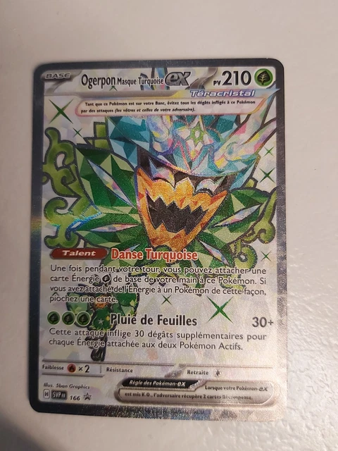 Ogerpon Masque turquoise EX Full art 166 Promo Ecarlate et Violet - LJ Collections