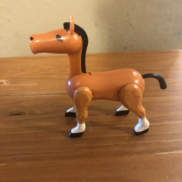 Vintage Fisher Price Horse Toy Figurine ~ Bendable Legs, Neck and Tail
