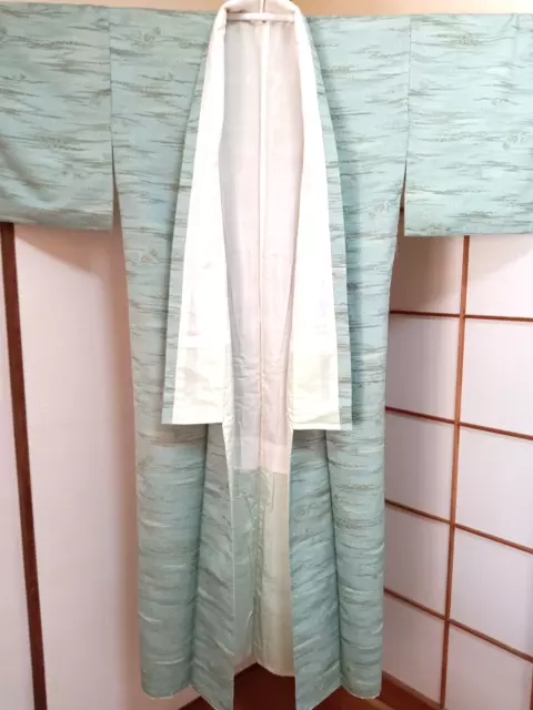 Kimono Haori Nagajuban traditional japanese silk vintage retro handmade preowned
