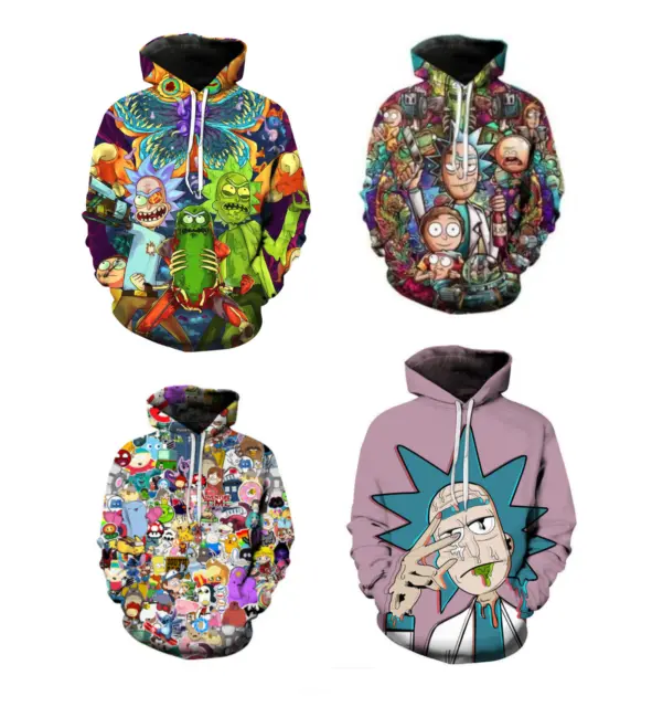 Mens Womens Casual Graphic Print TV Shows Halloween Costume Hoodie Sweater ZG9