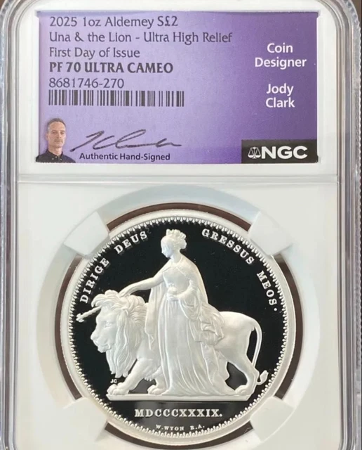 コレクション 2025 1oz Una & the Lion PF70 NGC Una and Lion 2025 £2
