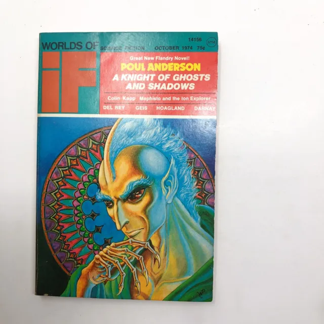 Worlds of IF Science Fiction October 1974 Anderon Del Ray Kapp Hoagland Darnay