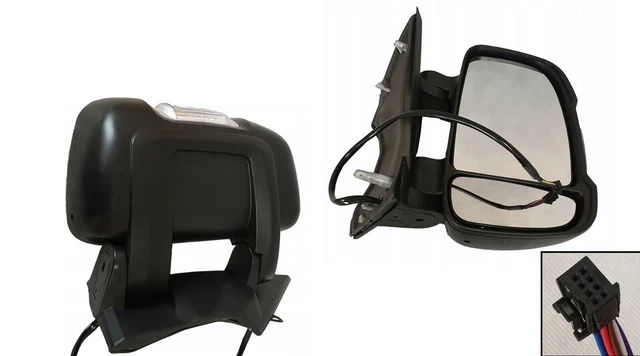 Rétroviseur DROIT Miroir à électrique POUR PEUGEOT BOXER 06- SHORT CHAUFFANT