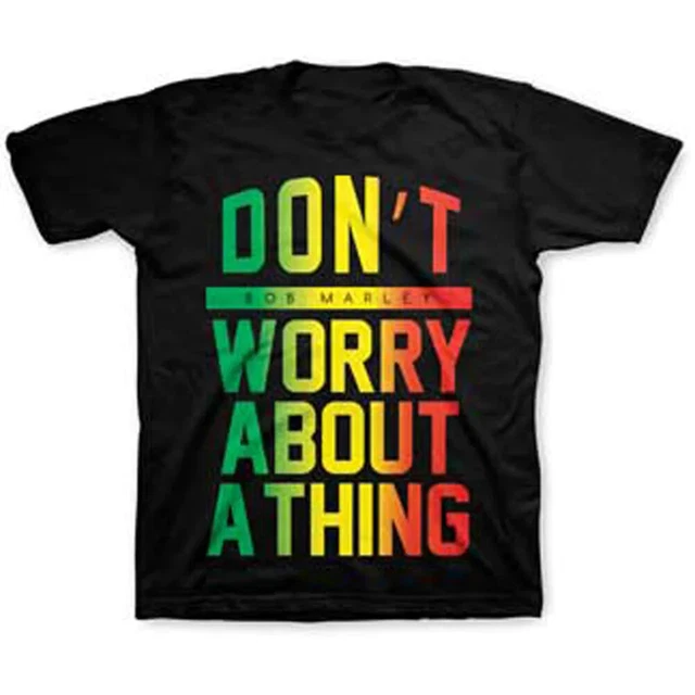 Zion Bob Marley Toddler Tee 4T Dont Worry About A Thing Black Short Sleeve