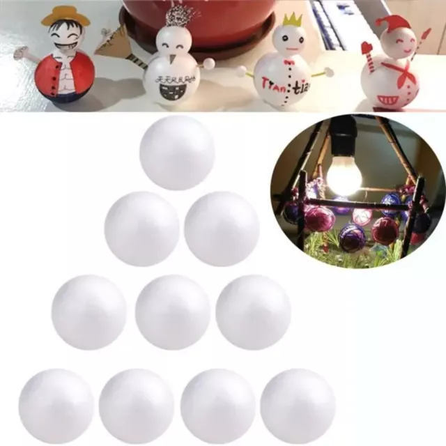 White Foam Round Balls Mini Polystyrene Styrofoam Craft Decor Christmas Balls;