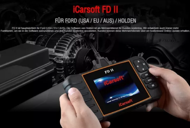 OBD Diagnosegerät iCarsoft FD II / US V2.0 für Ford ( EU / USA / AUS ) / Holden