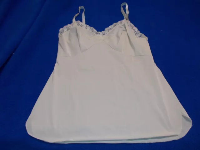 NWOT Vintage Shadowline beige camisole with lace trim size 34