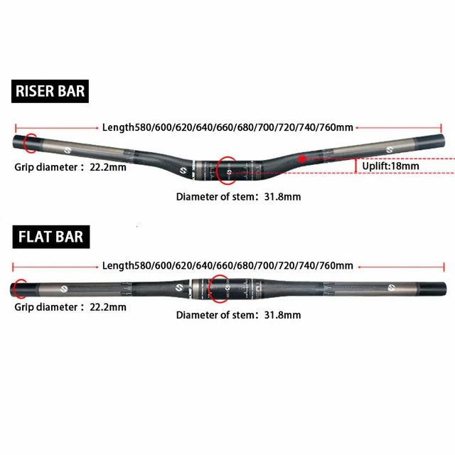 TOSEEK Carbon 31,8 MTB Fahrrad Lenker Rennrad Schaft 27,2/30,8/31,6 Sitzstützen Set 3