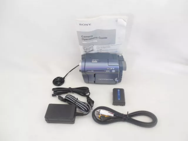 Sony CCD-TRV128 8mm Hi8 Analog Camcorder Bundle Good Condition 90-Day Warranty