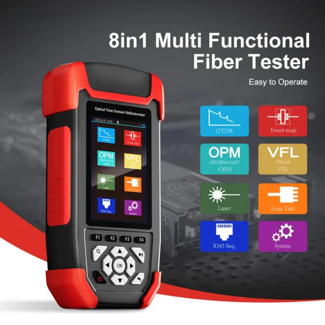 MINI OTDR NF-981 Fiber Optic Reflectometer Ethernet 24/22dB Optical Fiber Tester